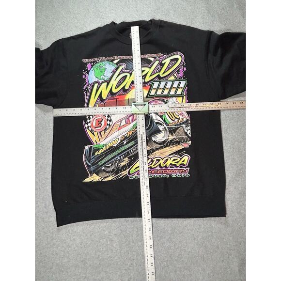 Eldorado Speedway Sweater Mens Large World 100 Ohio Sweatshirt Pullover Racecar - Picture 3 of 8